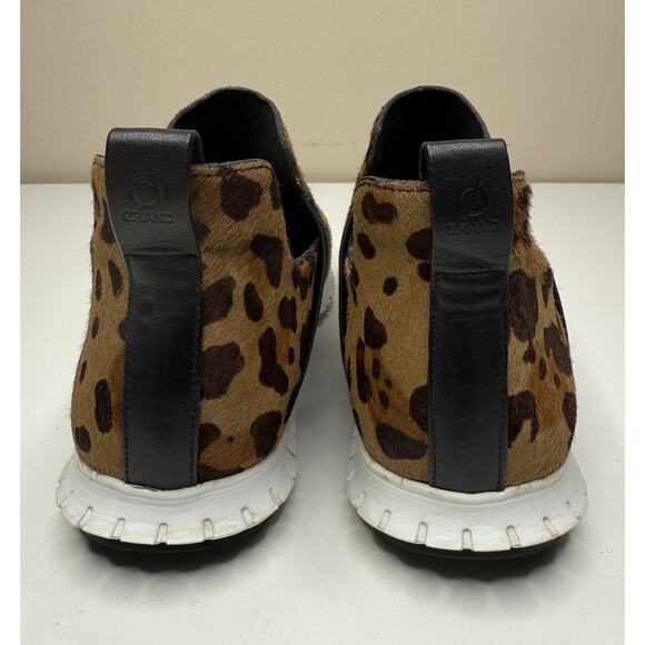 Cole Haan ZeroGrand Bootie Womens 8B Ocelot HairCalf Print Pull On Sneaker - Picture 4 of 10
